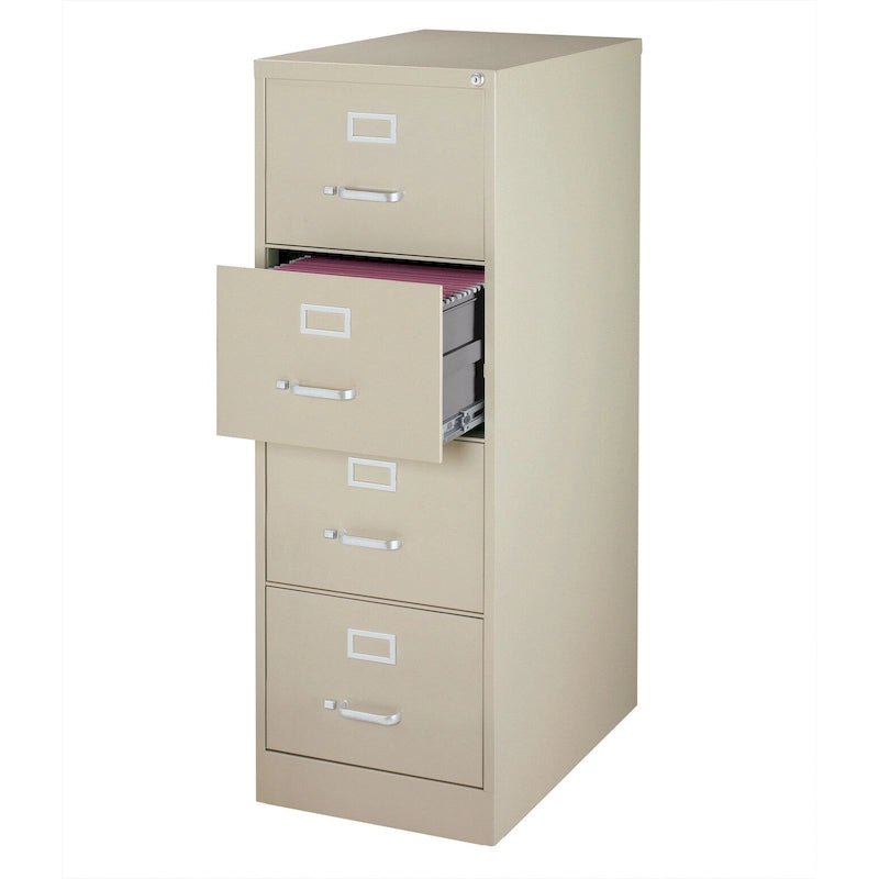 4-Drawer Legal Size Commercial Vertical File Cabinet 26.5" Deep